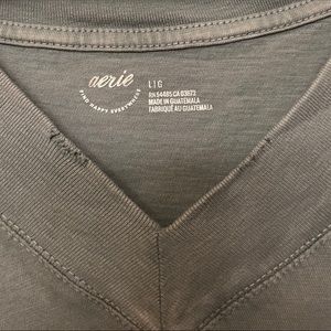 Aerie Distressed Oversized Tee